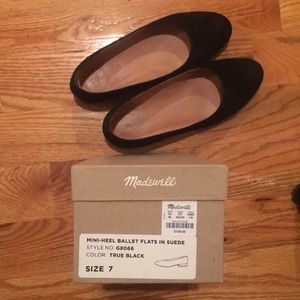 Madewell Black Suede Flats